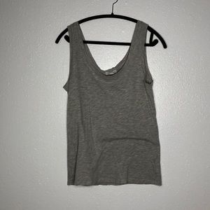 Luxury gray cotton tank top